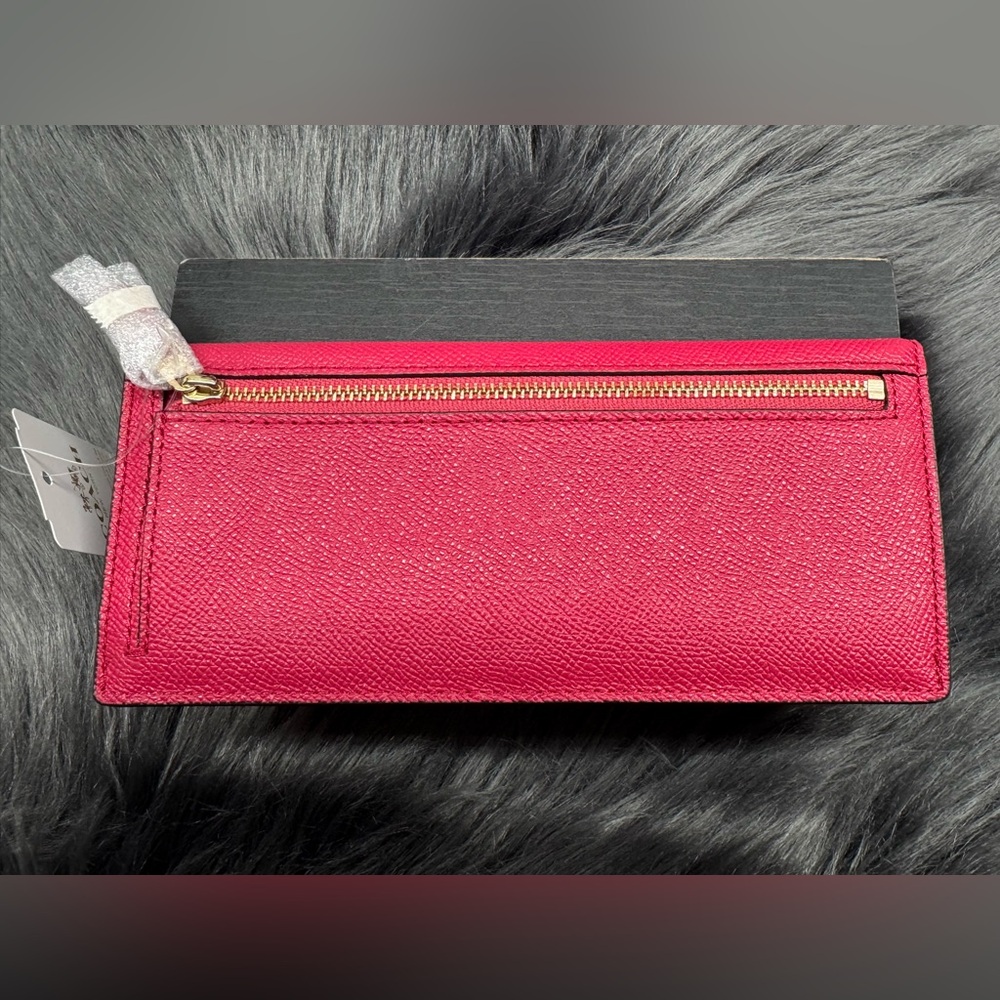 Coach Minetta Bright Pink Crossgrain Leather Shoulder Bag & Matching Wallet Set - Picture 13 of 13
